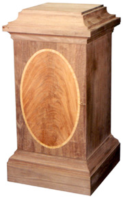 walnut pedestal cabinet