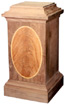 walnut pedestal cabinet