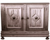 carved oak nightstand
