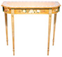 satinwood console table